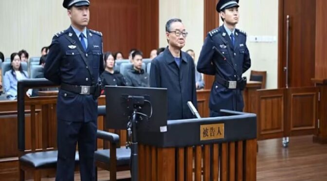 Eks Menteri China Dihukum Mati karena Terima Suap Rp628 Miliar