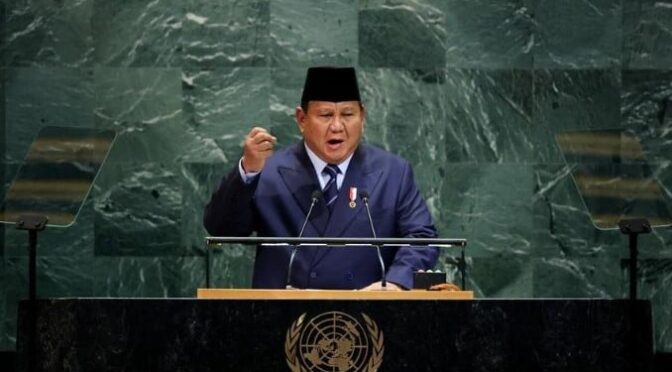 Sidang Umum PBB, Prabowo Ungkap Rencana Pembangunan Tanggul Laut Raksasa 480 Km