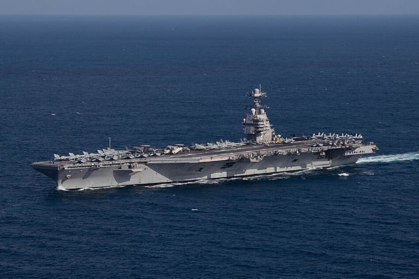 Kapal Induk Amerika USS Gerald R Ford Mundur dari Perang Iran, Balik ke Pangkalan Kreta